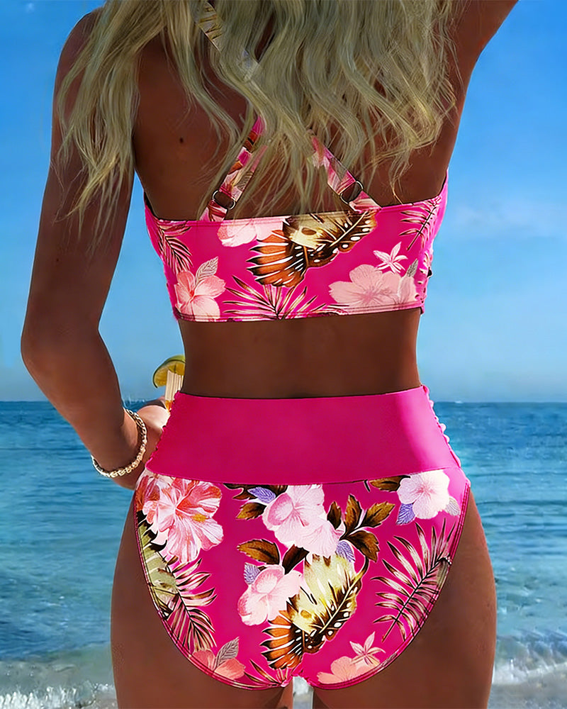 Sonia | Bikini a Contrasto Floreale