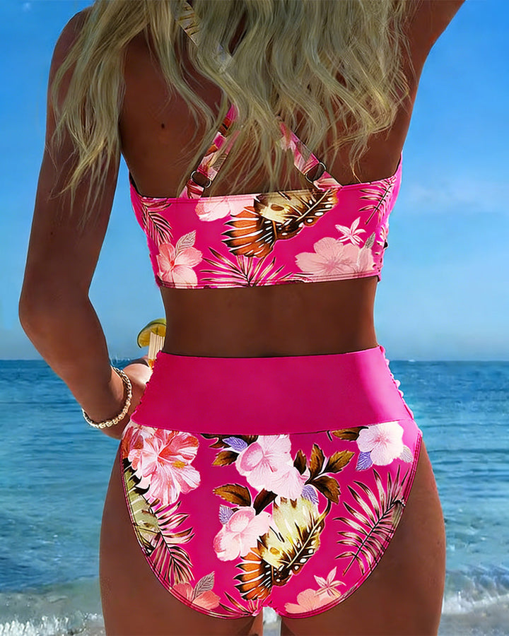 Sonia | Bikini a Contrasto Floreale