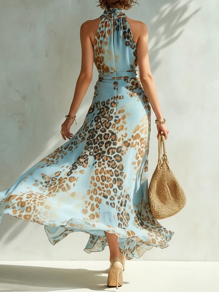 Dafne - Abito glamour con stampa animalier