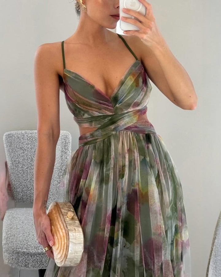 Ramona | Incantevole Maxi-Abito con Stampa Floreale