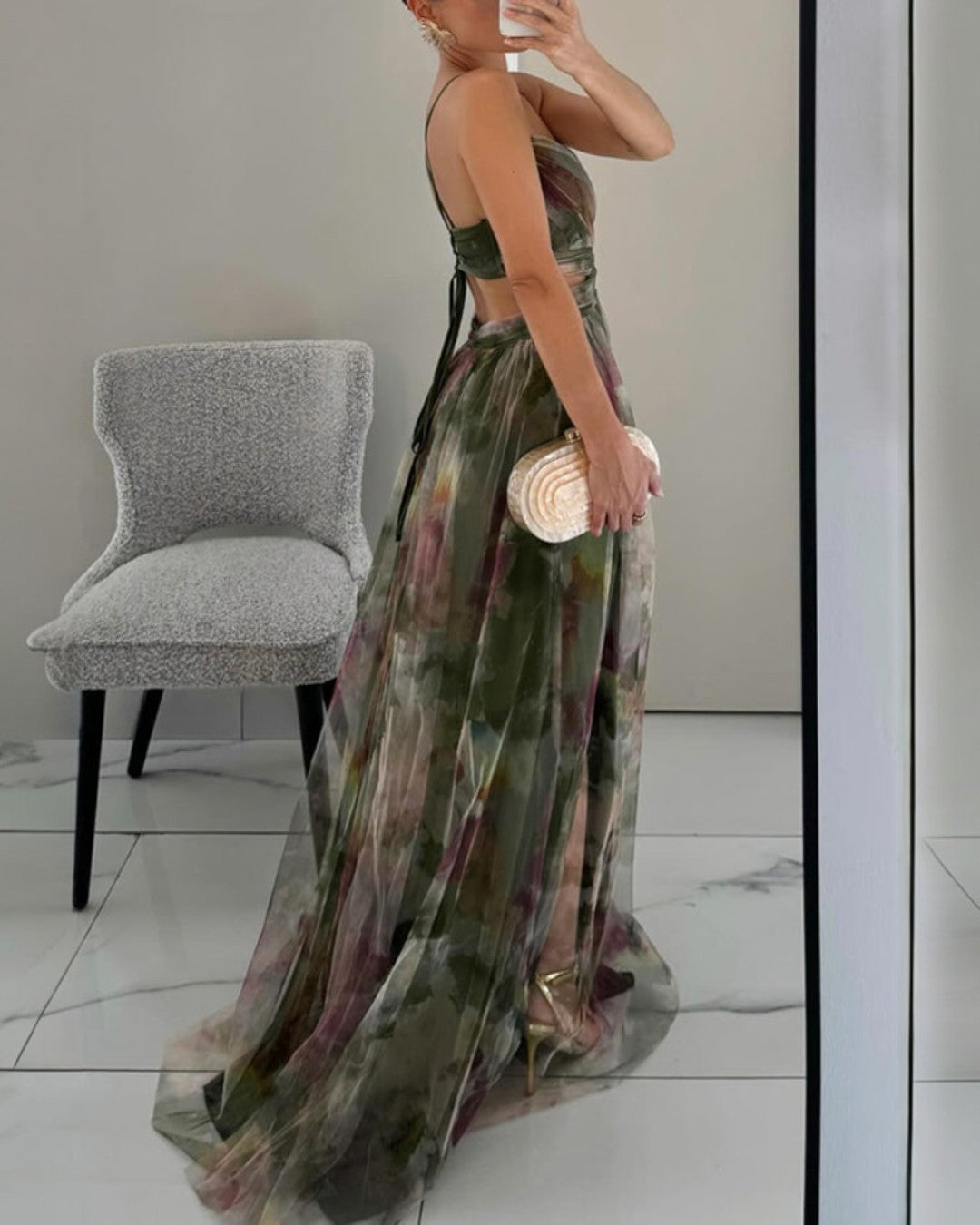 Ramona | Incantevole Maxi-Abito con Stampa Floreale