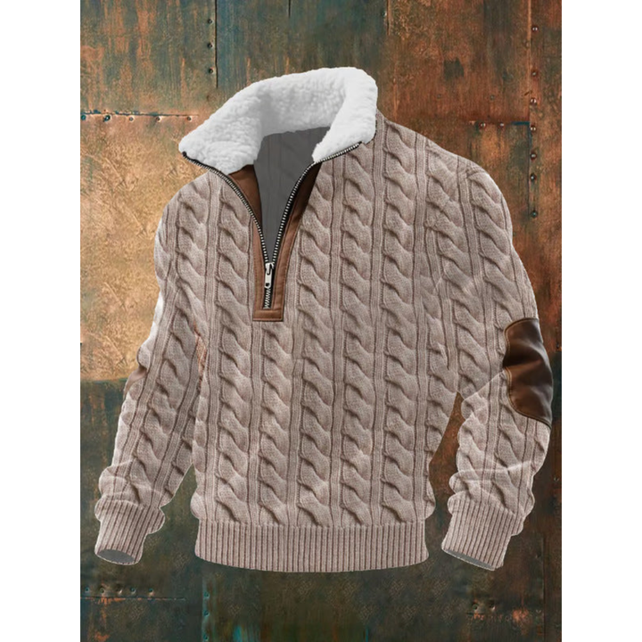 Nino | Maglione in pile con zip e collo alto