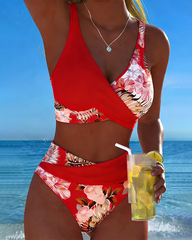 Sonia | Bikini a Contrasto Floreale