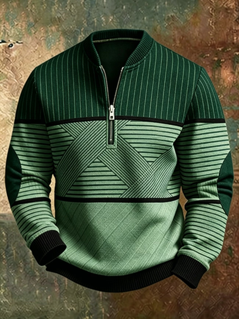 Enea | Maglione elegante da uomo con mezza zip