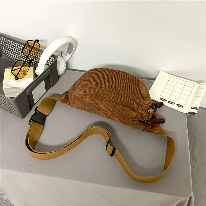 Cinzia | Borsa a Spalla Velluto a Coste