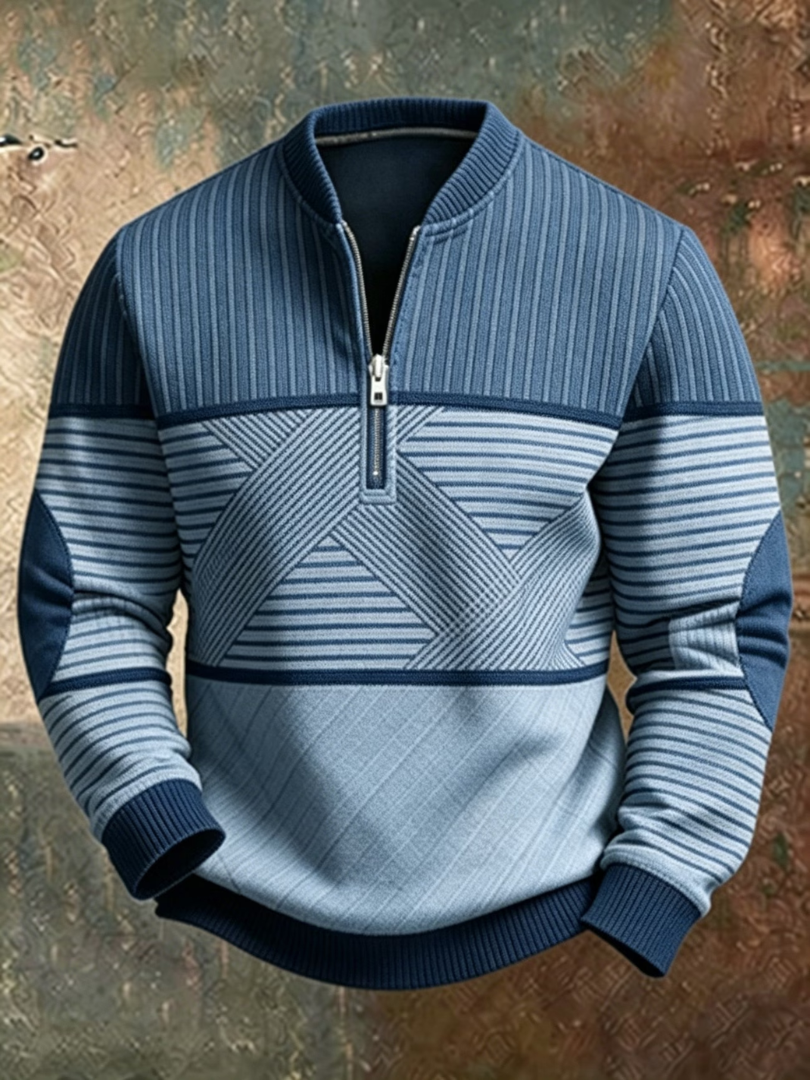 Enea | Maglione elegante da uomo con mezza zip