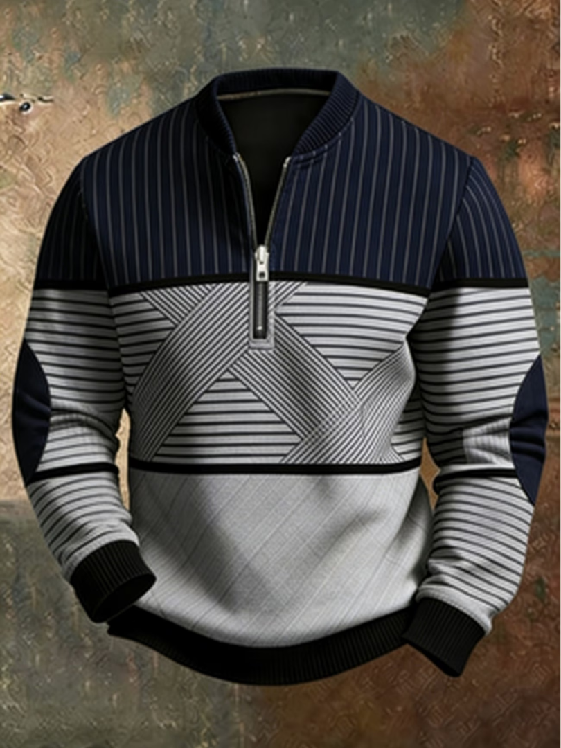 Enea | Maglione elegante da uomo con mezza zip