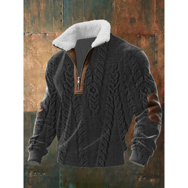 Nino | Maglione in pile con zip e collo alto