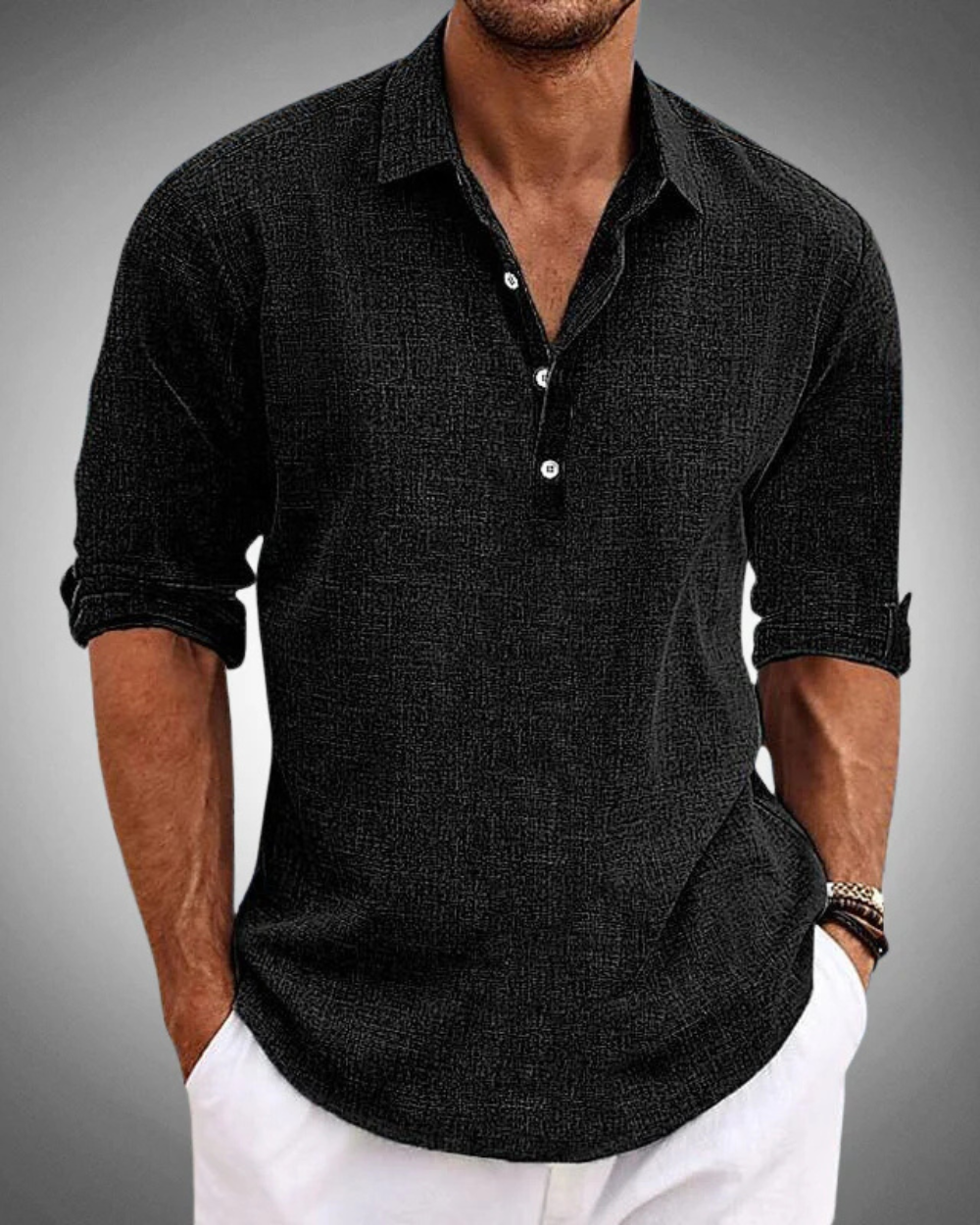 Massimo | Camicia Classica Sabbio in Puro Cotone