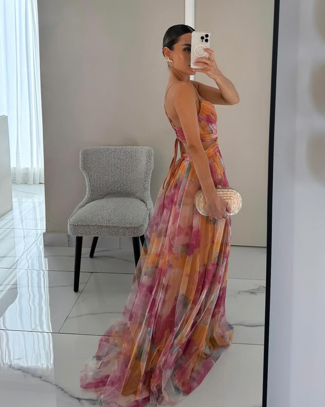 Ramona | Incantevole Maxi-Abito con Stampa Floreale