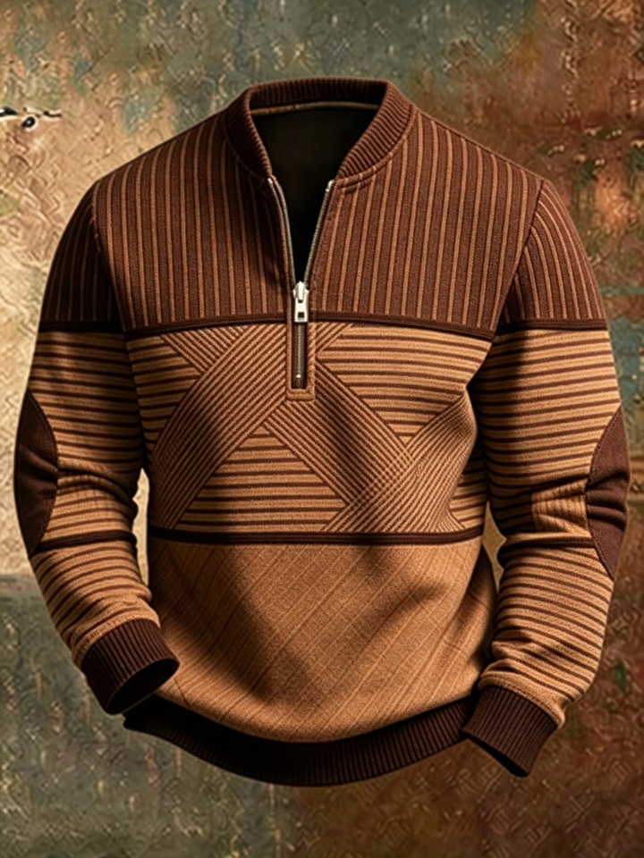 Enea | Maglione elegante da uomo con mezza zip