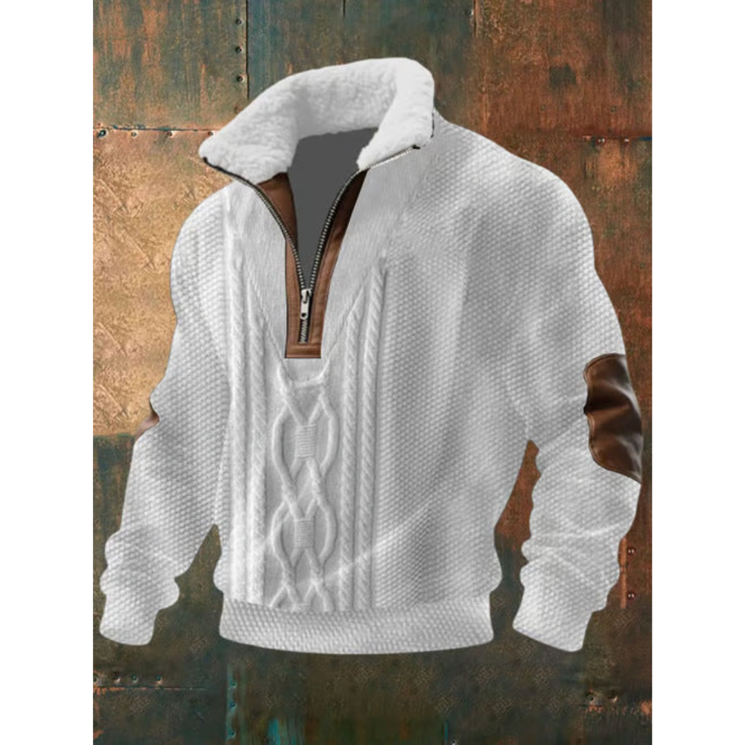 Nino | Maglione in pile con zip e collo alto