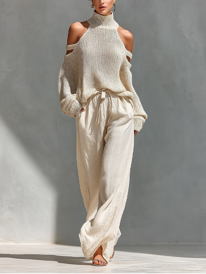 Marisa | Completo Due Pezzi con Scollo Bardot