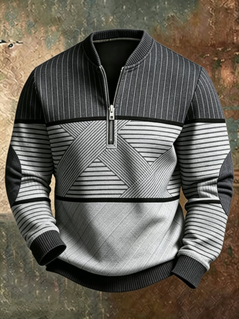 Enea | Maglione elegante da uomo con mezza zip