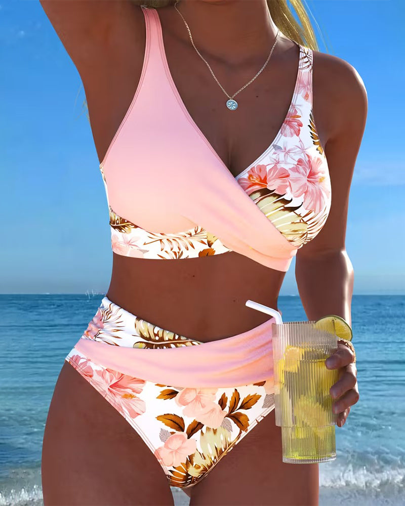 Sonia | Bikini a Contrasto Floreale