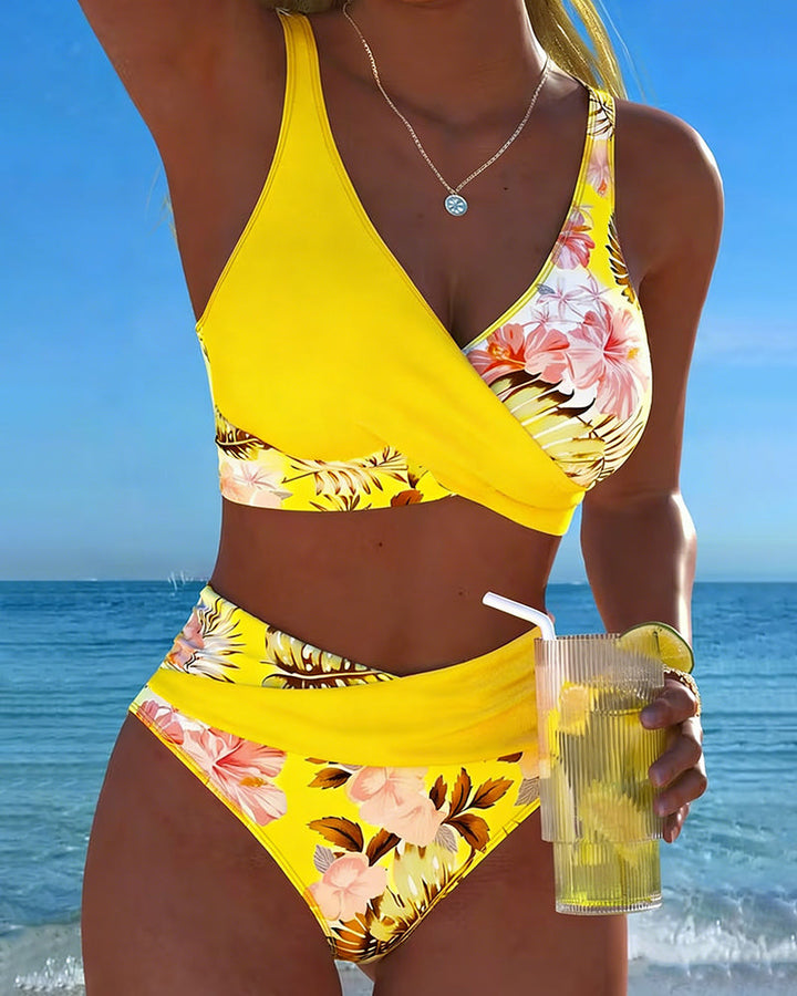 Sonia | Bikini a Contrasto Floreale