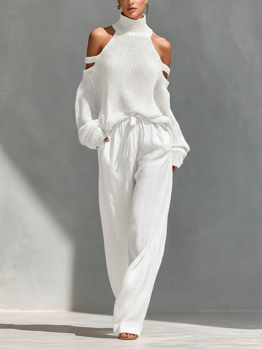 Marisa | Completo Due Pezzi con Scollo Bardot