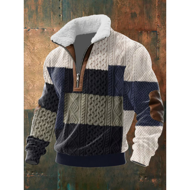 Nino | Maglione in pile con zip e collo alto