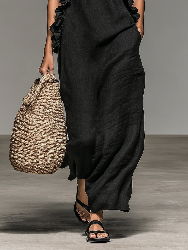 Marcella | Abito Maxi con Tasche