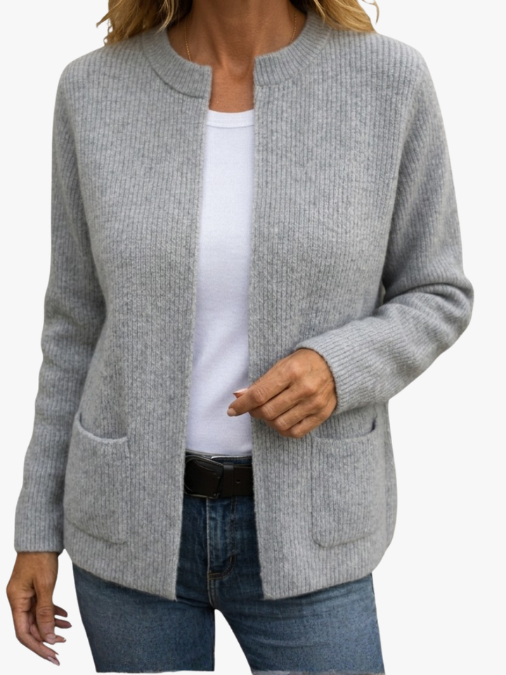 Annalisa | Cardigan con Zip e Tasche