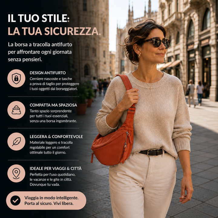 Allegra | Borsa a Spalla Arancione