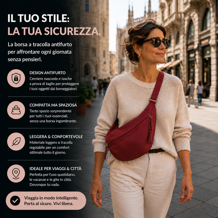 Ambra | Borsa a Spalla Bordeaux