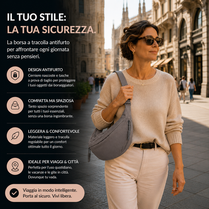 Annalisa | Borsa a Spalla Grigio