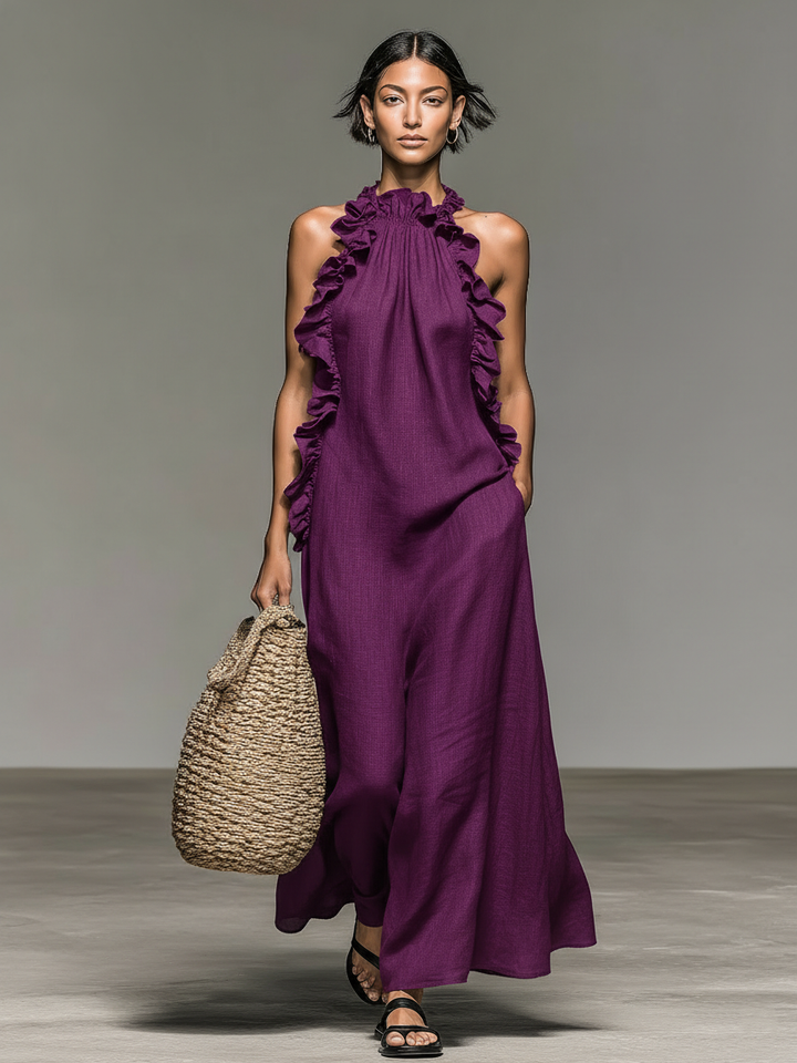 Marcella | Abito Maxi con Tasche