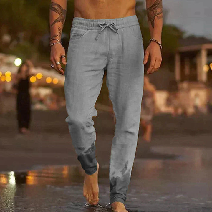 Angelo | Pantaloni da Spiaggia in Lino