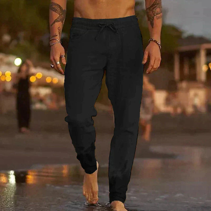 Angelo | Pantaloni da Spiaggia in Lino