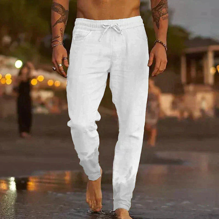Angelo | Pantaloni da Spiaggia in Lino