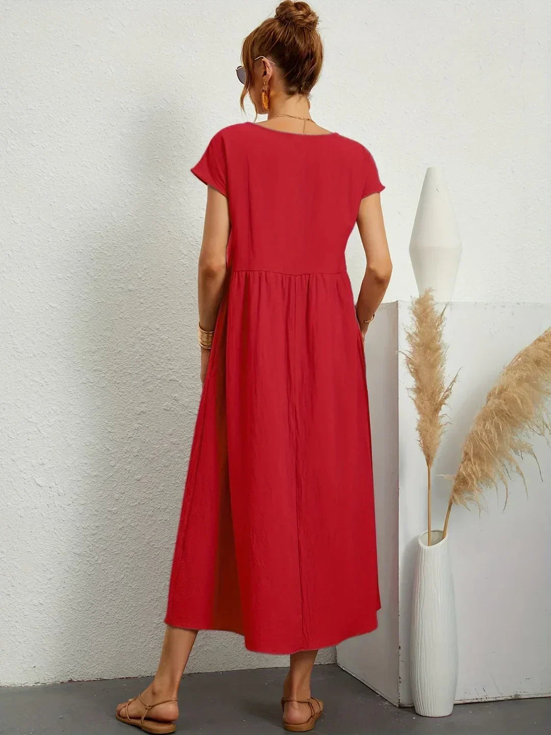 Amélie™ — Abito midi fluido dall’eleganza senza tempo