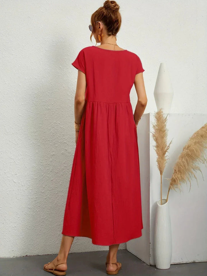 Amélie™ — Abito midi fluido dall’eleganza senza tempo