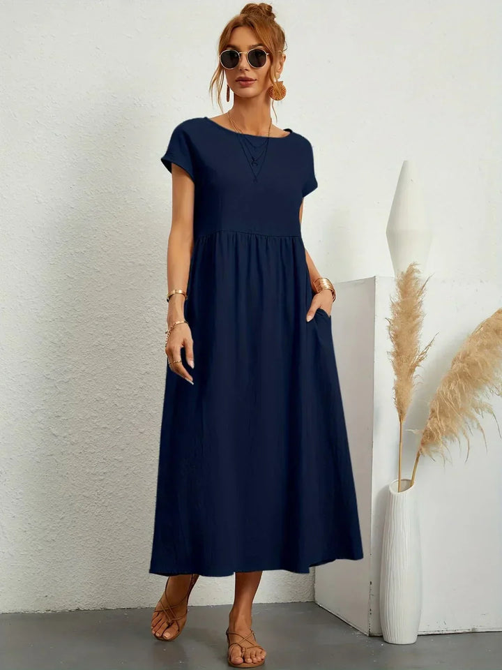 Amélie™ — Abito midi fluido dall’eleganza senza tempo