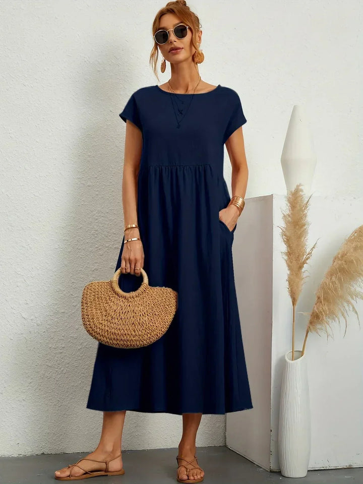 Amélie™ — Abito midi fluido dall’eleganza senza tempo