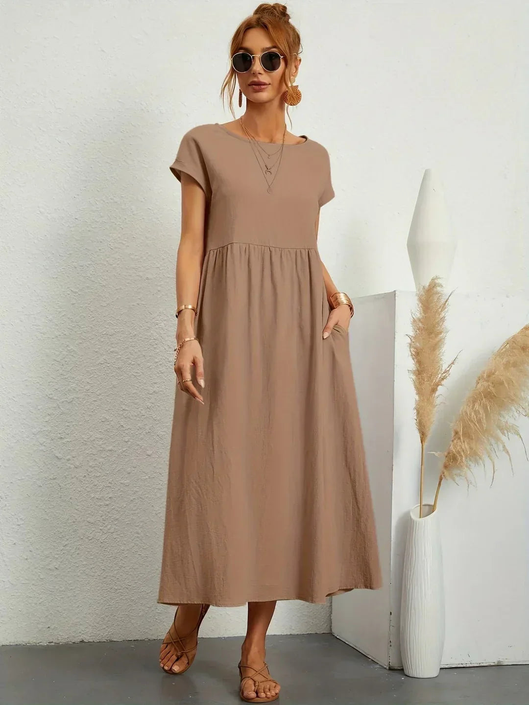 Amélie™ — Abito midi fluido dall’eleganza senza tempo