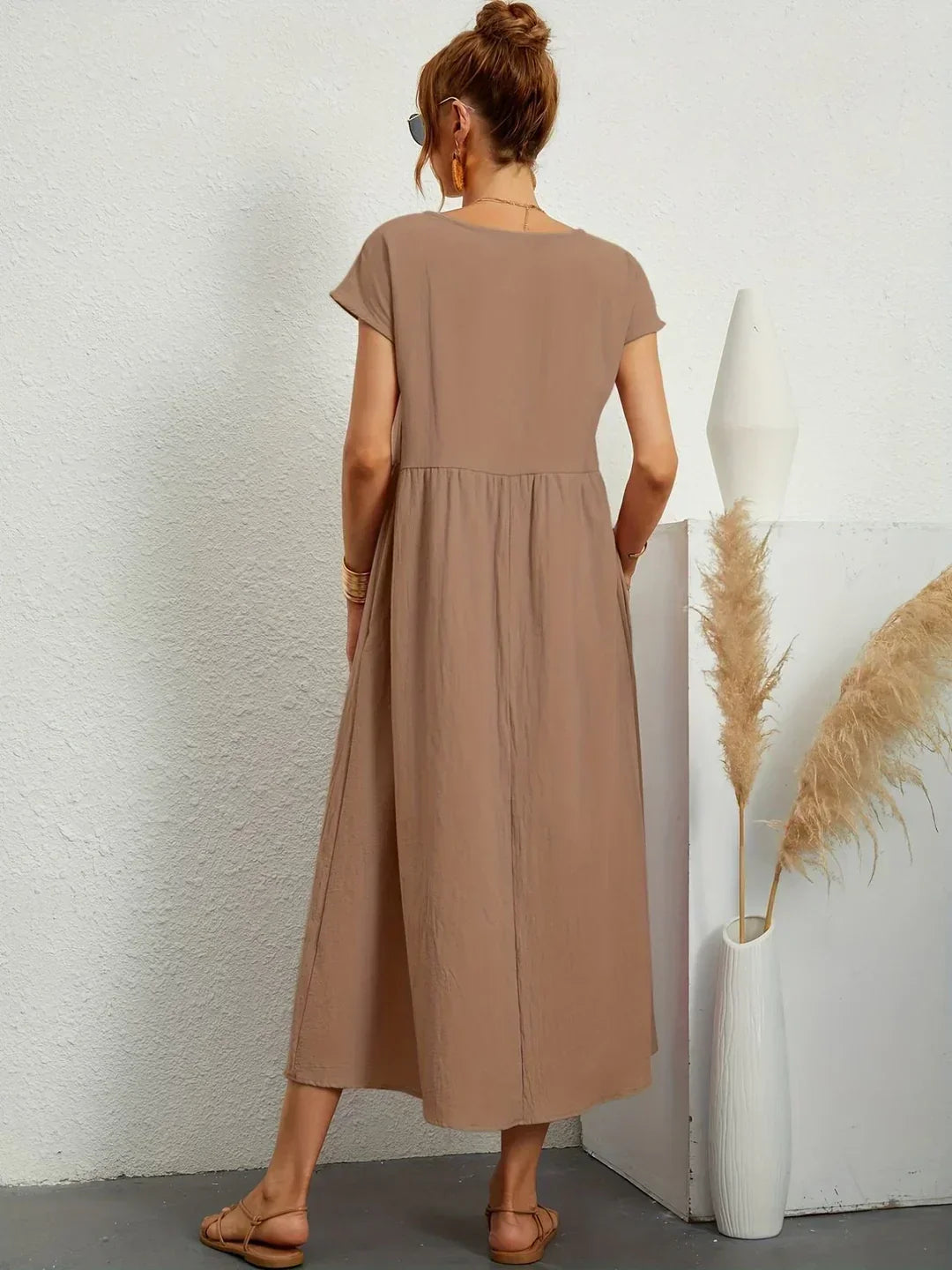 Amélie™ — Abito midi fluido dall’eleganza senza tempo