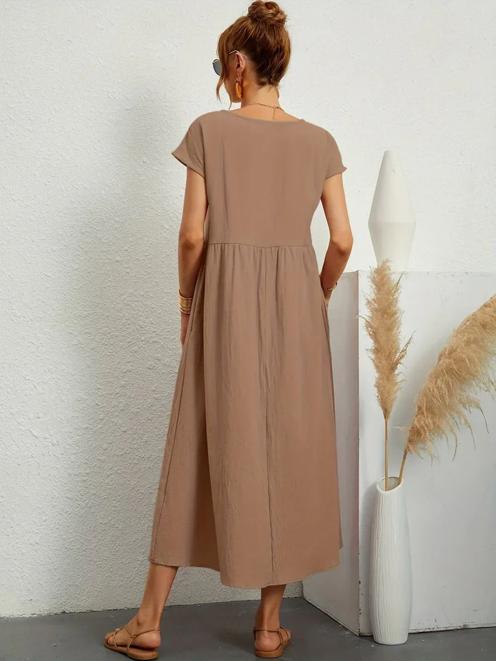 Amélie™ — Abito midi fluido dall’eleganza senza tempo