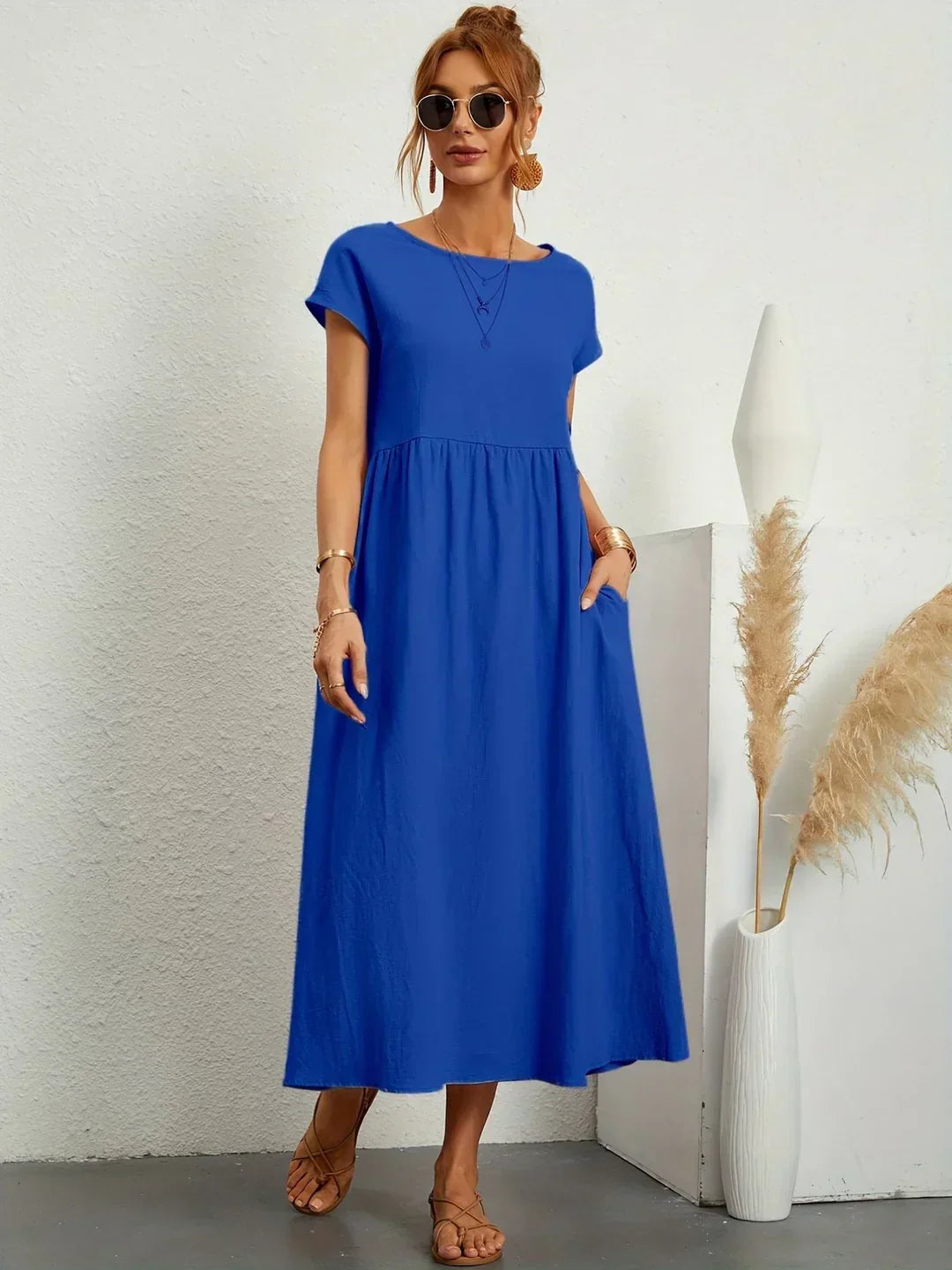 Amélie™ — Abito midi fluido dall’eleganza senza tempo