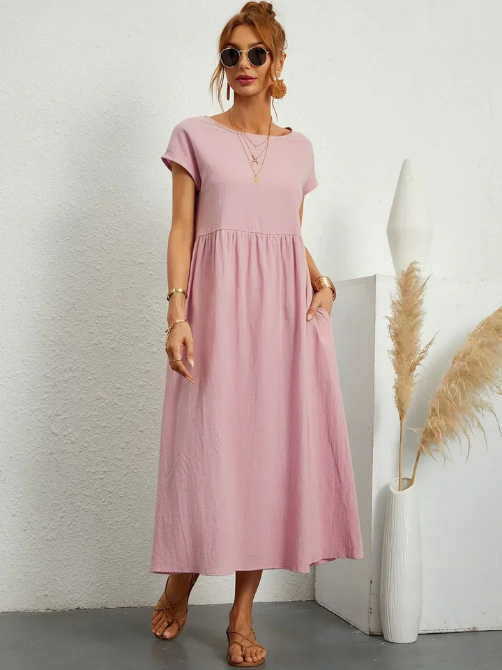 Amélie™ — Abito midi fluido dall’eleganza senza tempo