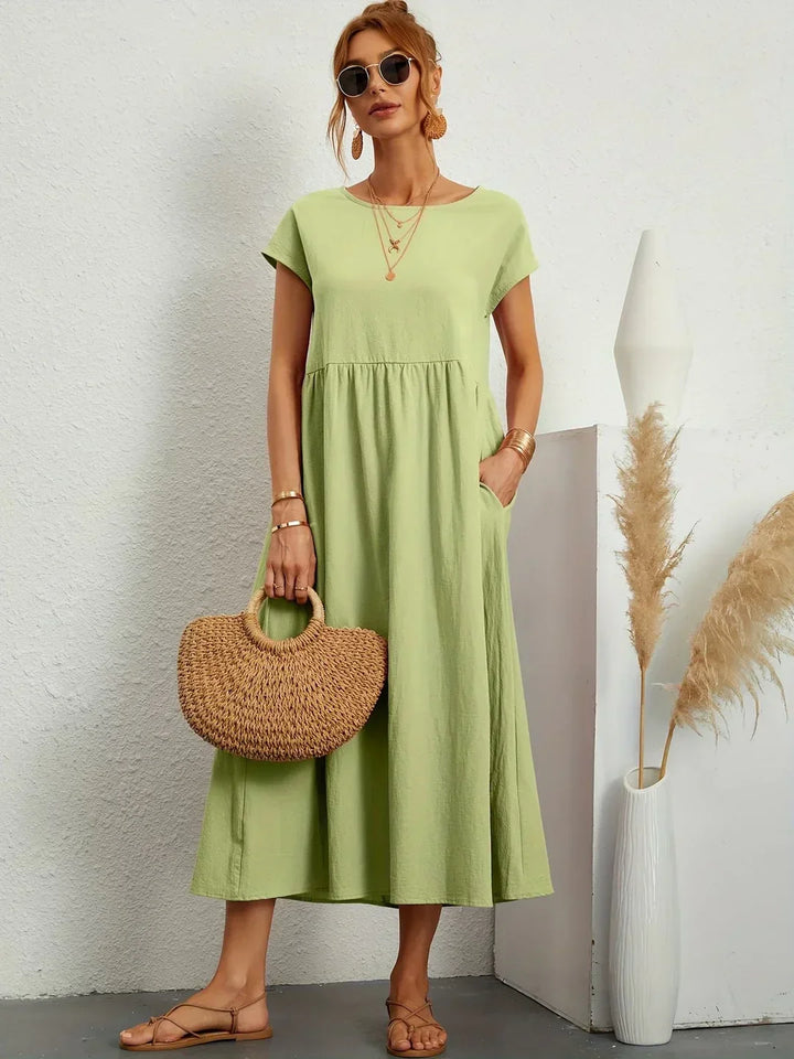 Amélie™ — Abito midi fluido dall’eleganza senza tempo