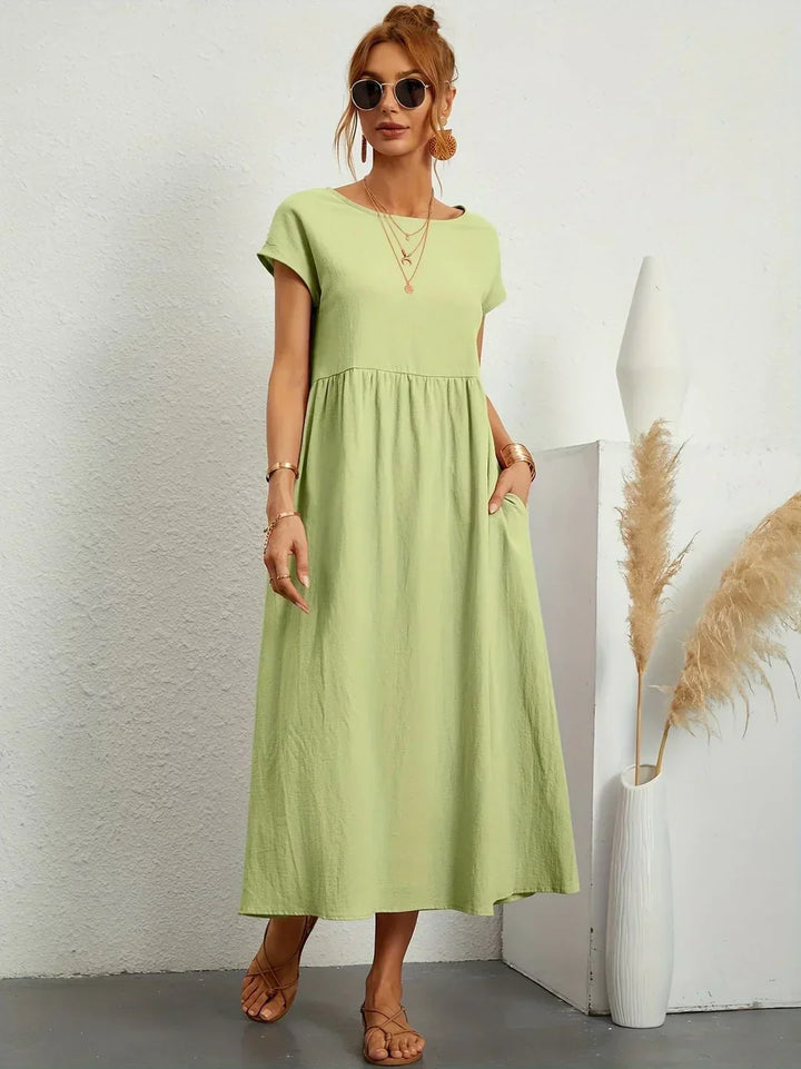 Amélie™ — Abito midi fluido dall’eleganza senza tempo