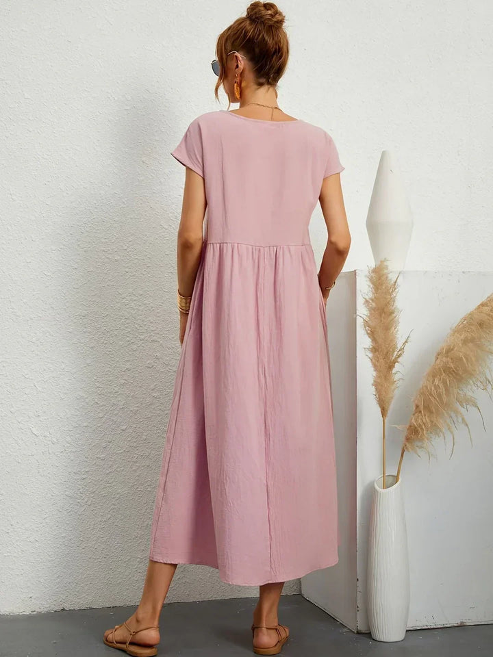Amélie™ — Abito midi fluido dall’eleganza senza tempo
