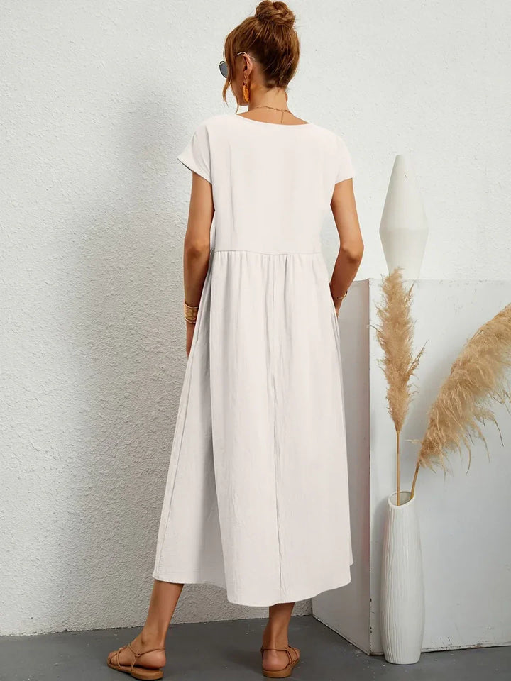 Amélie™ — Abito midi fluido dall’eleganza senza tempo