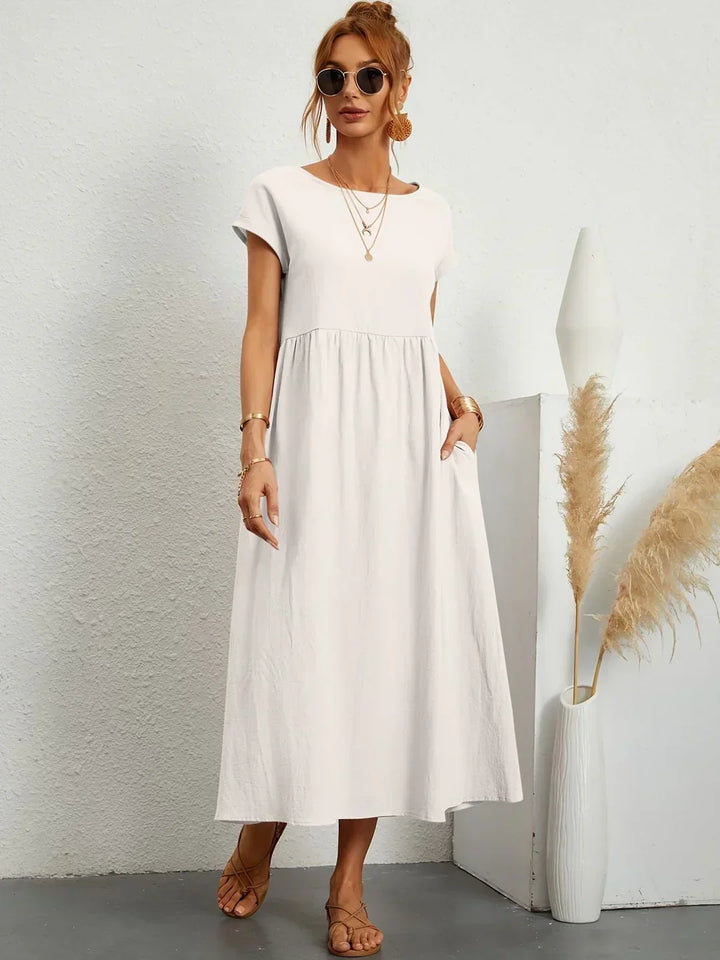 Amélie™ — Abito midi fluido dall’eleganza senza tempo