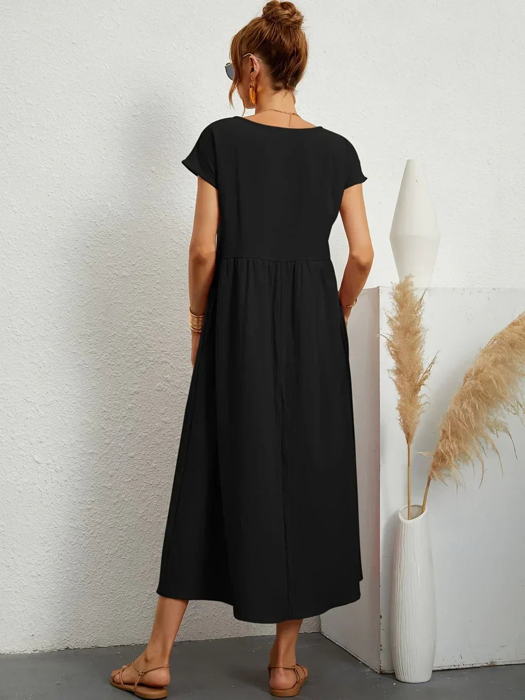 Amélie™ — Abito midi fluido dall’eleganza senza tempo