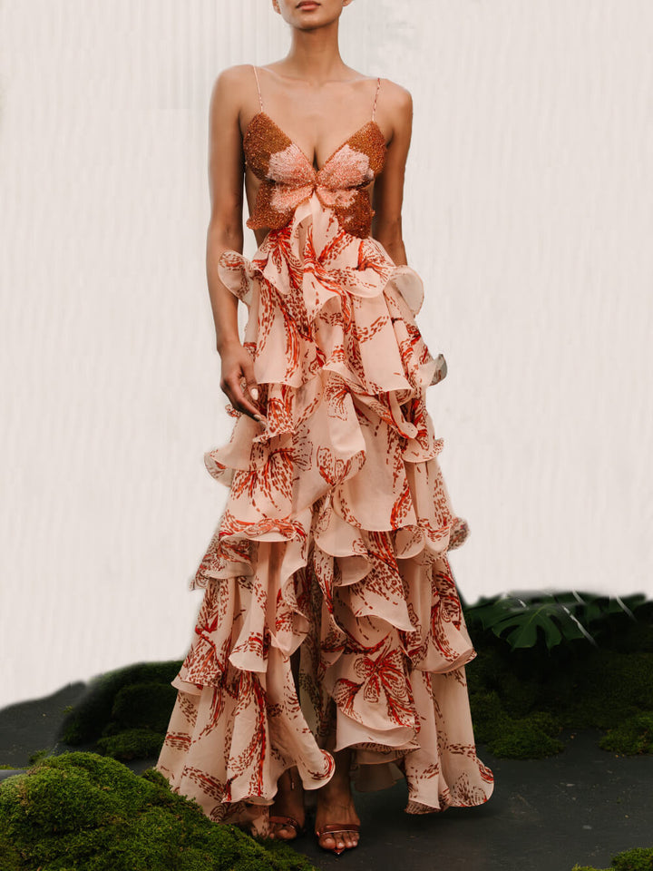 Rosalia| Abito Maxi Papillon Signature