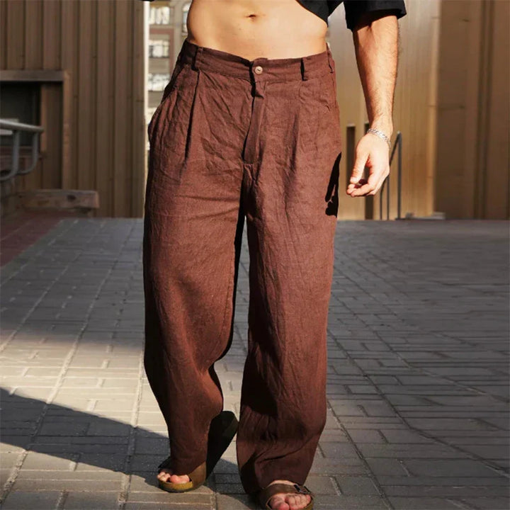 Leonardo | Pantaloni Lino Casual