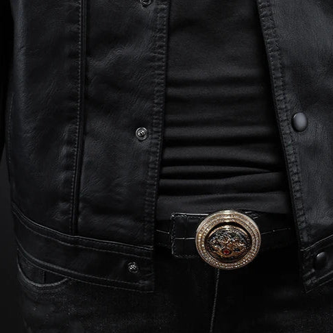 Sergio | Giacca biker in pelle