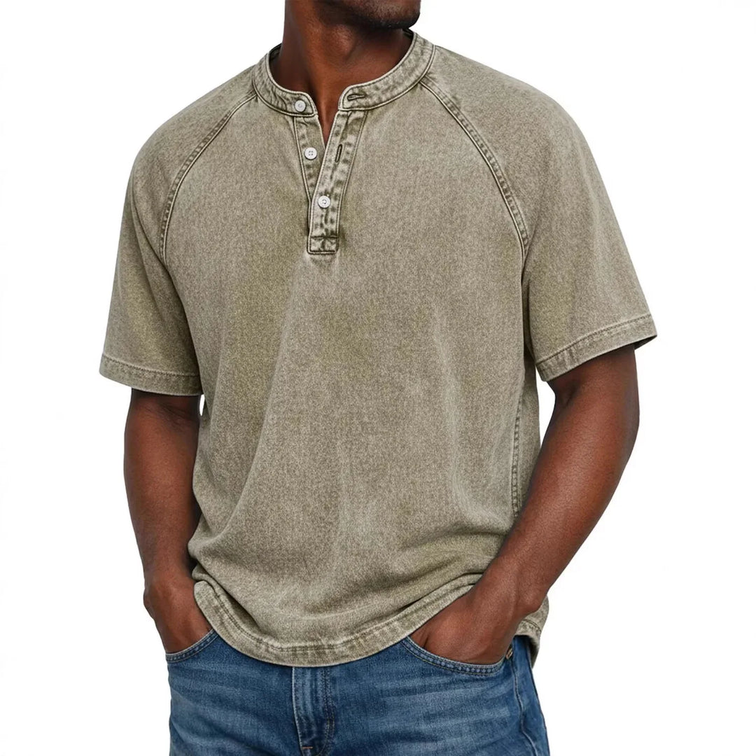 Luca | Camicia vintage da uomo con bottoni